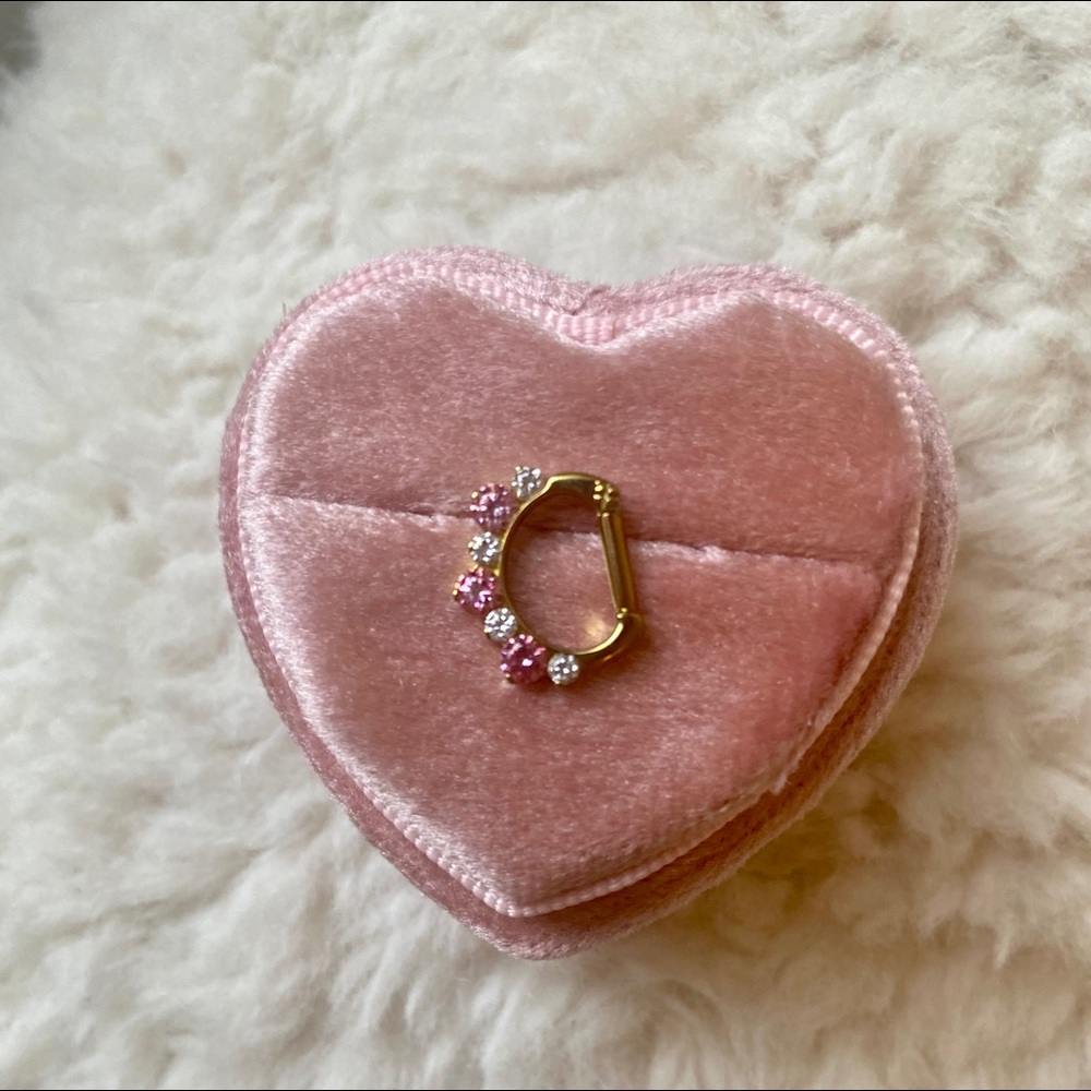 Industrial Strength Septum Clicker Gem CZ 14g